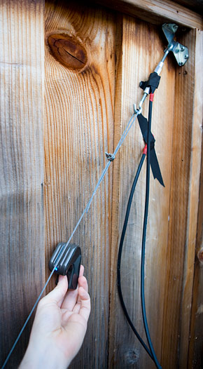 eBowed Cable Under Tension eBowing a tensioned cable on a fence gate. I mean, doesn't everyone spend their Sundays doing this?