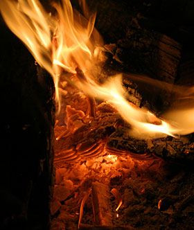 campfire Note to self: Don't melt microphone.