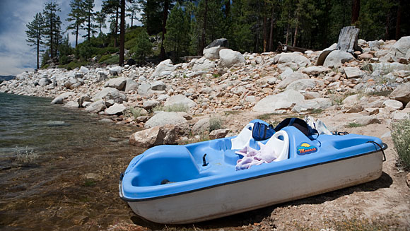 Paddleboat I'm pretty sure this paddleboat was not intended for wilderness exploration.