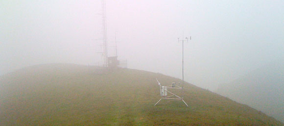 BRR_antennae Antennae on Big Rock Ridge, Lucas Valley, Marin County, California. I'm lucky to have found this damn thing in fog like that!